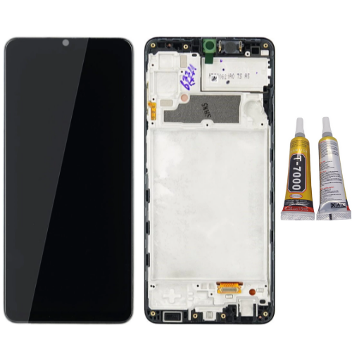 TE Samsung A22 A225F Uyumlu A Kalite Çıtalı Lcd Ekran + B7000