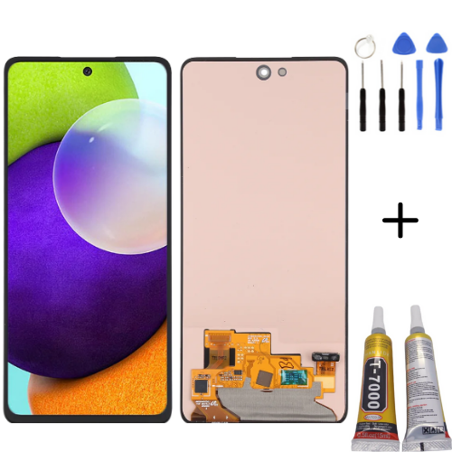 TE Samsung A52 4G A525F Uyumlu OLED Lcd Ekran + Montaj Kiti