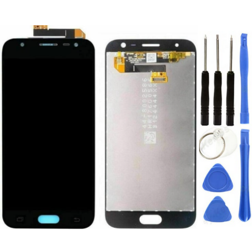 TE Samsung J3 PRO J330 Uyumlu Lcd Ekran Servis Siyah + Tamir Seti