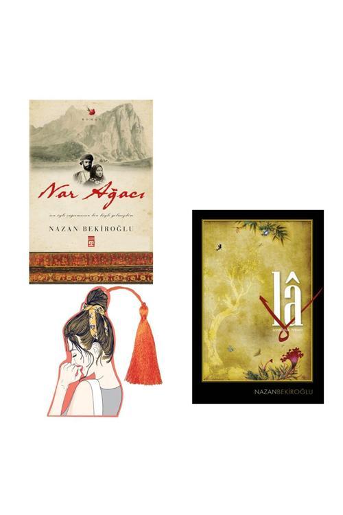 Nazan Bekiroğlu - 2 Kitap Set - Nar Ağacı - La Sonsuzluk Hecesi - Yırtılmaz Ayraç Hediye
