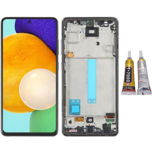 TE Samsung A52 5G A526F Uyumlu OLED Çıtalı Lcd Ekran + B7000
