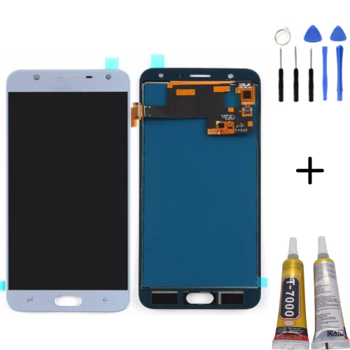 TE Samsung J7 Duo J720 Uyumlu OLED Lcd Ekran Mavi + Montaj Kiti