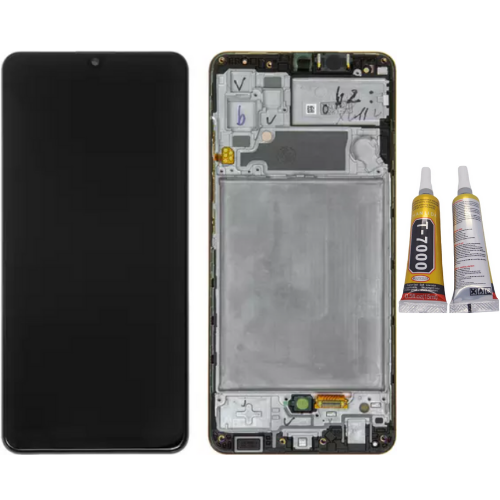 TE Samsung A32 A325F Uyumlu A Kalite Çıtalı Lcd Ekran + B7000