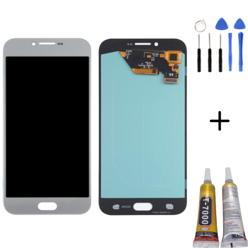 TE Samsung A8 2016 A810F Uyumlu Lcd Ekran Mavi + Montaj Kiti