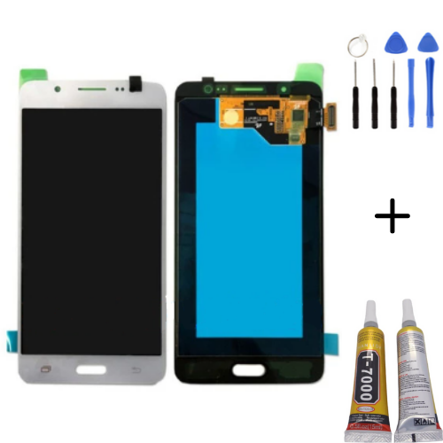 TE Samsung J4 Core J410 Uyumlu Lcd Ekran Servis Beyaz +Montaj Kiti