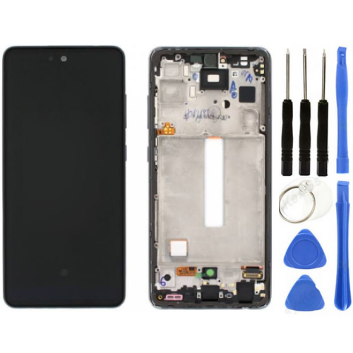 TE Samsung A52S 5G A528F Uyumlu Çıtalı Lcd Ekran + Tamir Seti