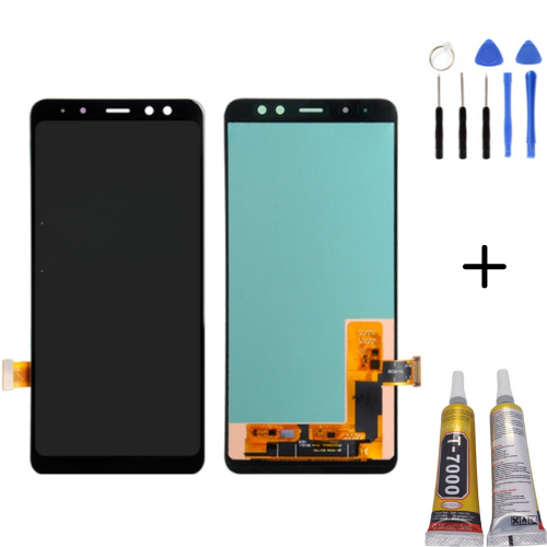 TE Samsung A8 2018 A530F Uyumlu Lcd Ekran + Montaj Kiti