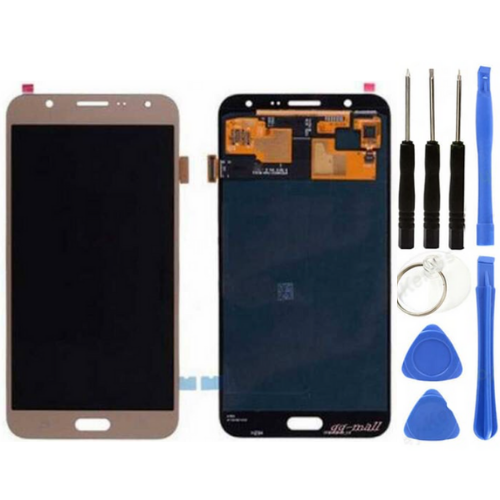TE Samsung J7 J700 Uyumlu Lcd Ekran Servis Gold +Tamir Seti