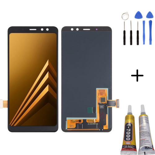 TE Samsung A8 2018 A530F Uyumlu Lcd Ekran Servis + Montaj Kiti
