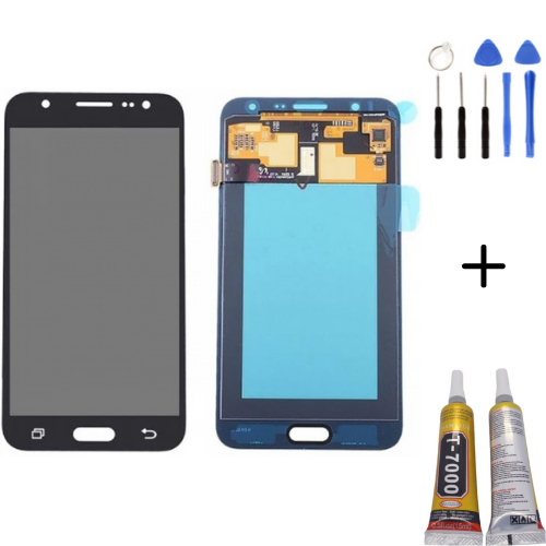 TE Samsung J7 J700 Uyumlu Lcd Ekran Servis Siyah Montaj Kiti