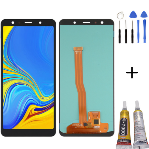 TE Samsung A7 2018 A750F Uyumlu OLED Lcd Ekran + Montaj Kiti