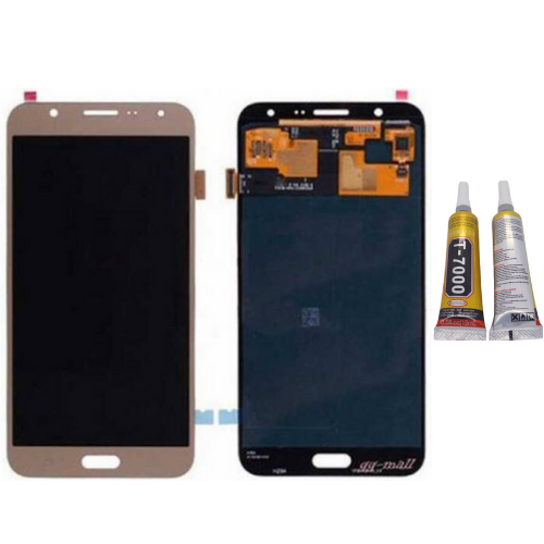 TE Samsung J7 J700 Uyumlu OLED Lcd Ekran Gold + B7000