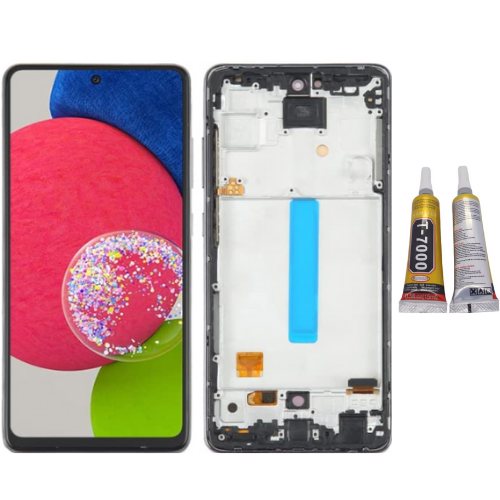 TE Samsung A52S 5G A528F Uyumlu OLED Çıtalı Lcd Ekran + B7000