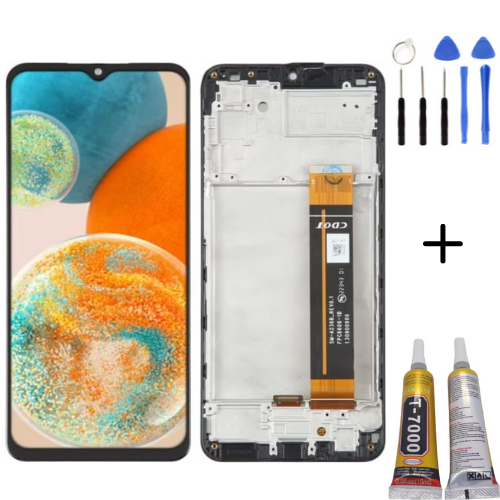 TE Samsung A23 5G A236F Uyumlu OLED Çıtalı Lcd Ekran + Montaj Kiti