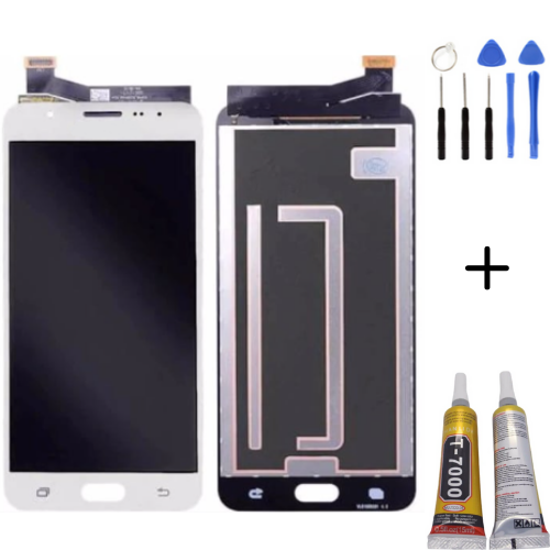 TE Samsung J7 Prime 2 G611 Uyumlu Lcd Ekran Beyaz + Montaj Kiti