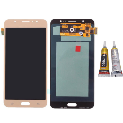 TE Samsung J7 2016 J710 Uyumlu Lcd Ekran Servis Gold + B7000