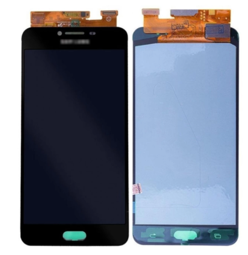 TE Samsung C7 C7000 Uyumlu Lcd Ekran Dokunmatik Servis Siyah