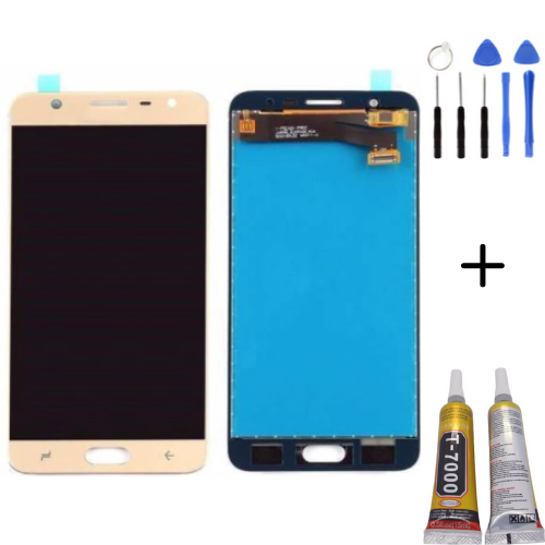 TE Samsung J7 Prime 2 G611 Uyumlu Lcd Ekran Gold + Montaj Kiti