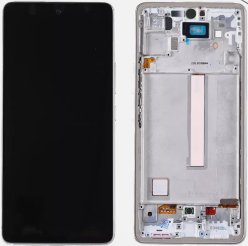 TE Samsung A53 5G A536F Uyumlu Çıtalı Lcd Ekran Dokunmatik Beyaz   