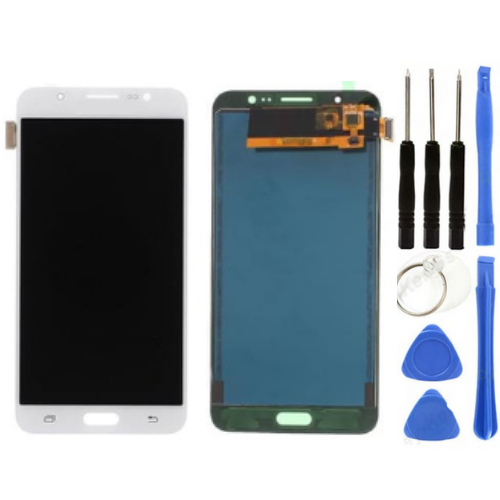 TE Samsung J7 2016 J710 Uyumlu OLED Lcd Ekran Beyaz + Tamir Seti