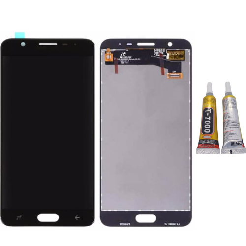 TE Samsung J7 Prime 2 G611 Uyumlu Lcd Ekran Servis Siyah + B7000
