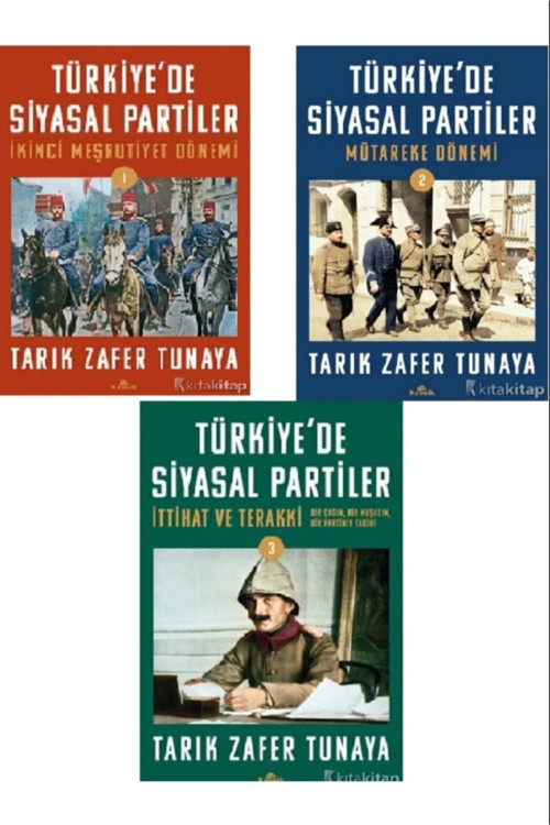 Türkiyede Siyasal Partiler Cilt 1 - 2 - 3 - Tarık Zafer Tunaya 3 Kitap Set