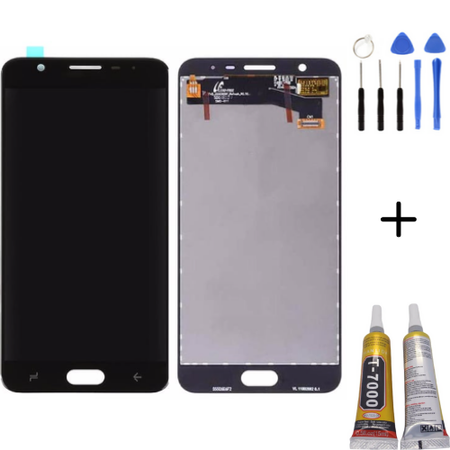 TE Samsung J7 Prime 2 G611 Uyumlu Lcd Ekran Siyah + Montaj Kiti