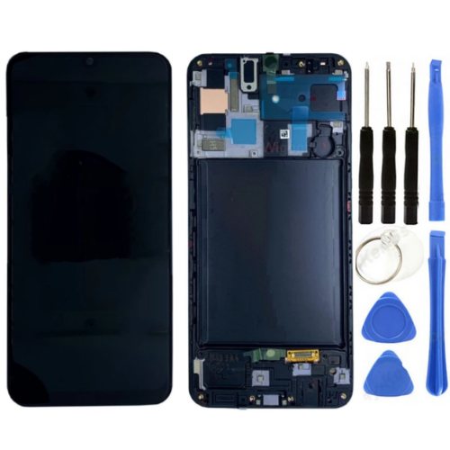TE Samsung A70S A707F Uyumlu Çıtalı Lcd Ekran + Tamir Seti