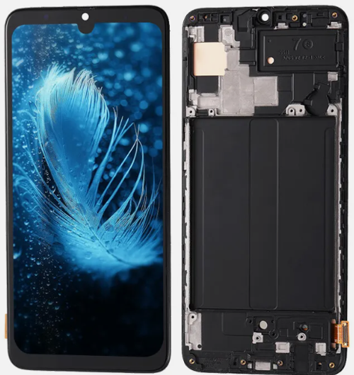 TE Samsung A70S A707F Uyumlu Çıtalı Lcd Ekran Dokunmatik Servis
