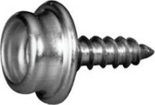 Çıtçıt alt parçası, vidalı, paslanmaz çelik Vida Boyu 8 mm