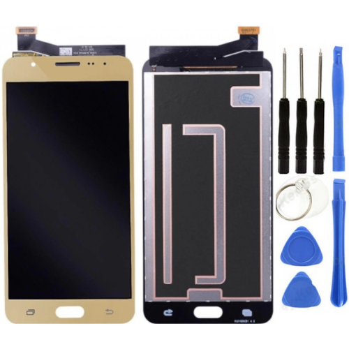 TE Samsung J7 Prime G610F Uyumlu A Kalite Lcd Ekran Gold TamirSeti