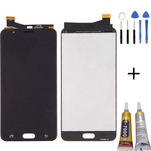 TE Samsung J7 Prime G610F Uyumlu A Kalite Lcd Ekran Siyah Full Set