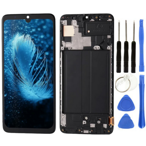 TE Samsung A70S A707F Uyumlu OLED Çıtalı Lcd Ekran + Tamir Seti