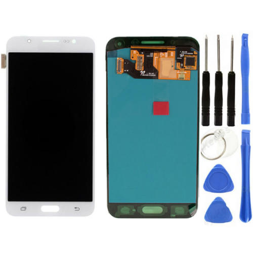TE Samsung J7 Prime G610F Uyumlu Lcd Ekran Servis Beyaz Tamir Seti