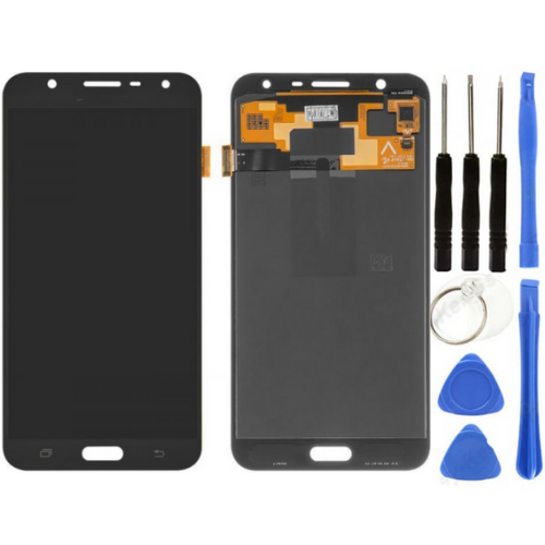 TE Samsung J7 Core J701 Uyumlu Lcd Ekran Servis Siyah + Tamir Seti