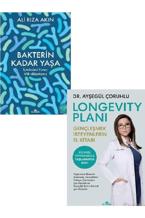 Bakterin Kadar Yaşa-Longevity Planı-Ayşegül Çoruhlu-Ali Rıza Akın 2 Kitap (Ücretsiz Kargo)