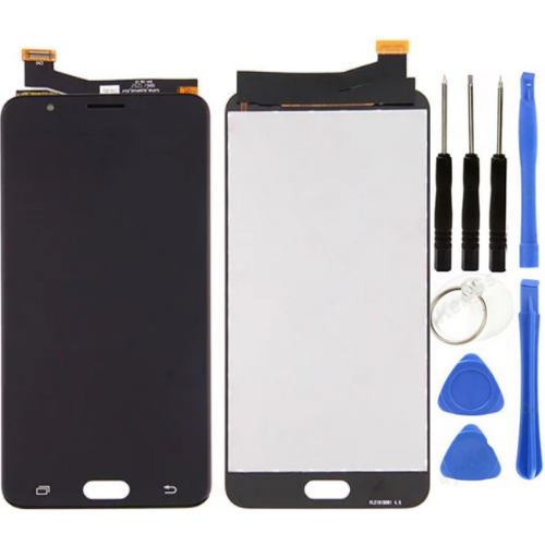 TE Samsung J7 Prime G610F Uyumlu Lcd Ekran Servis Siyah Tamir Seti