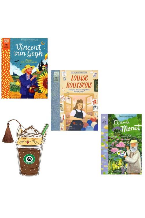Sanatçının Gördükleri Vincent Van Gogh Ciltli 3 Kitap Yırtılmaz Ayraç Hediye