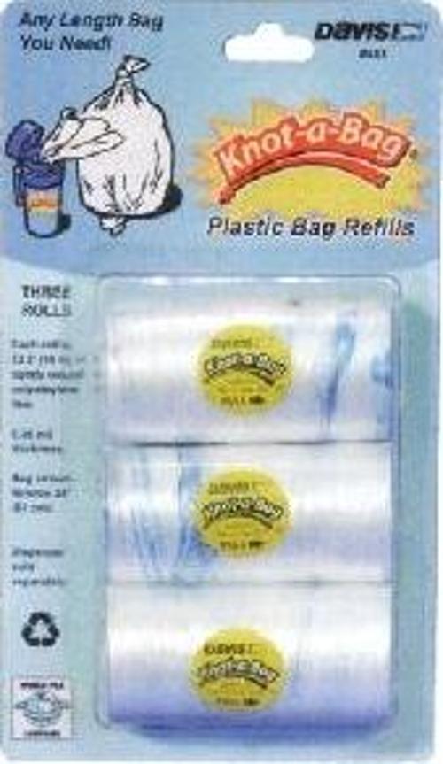 Davis çöp torbası dispenseri yedeği. 3 adet 10 mt rulo torba.