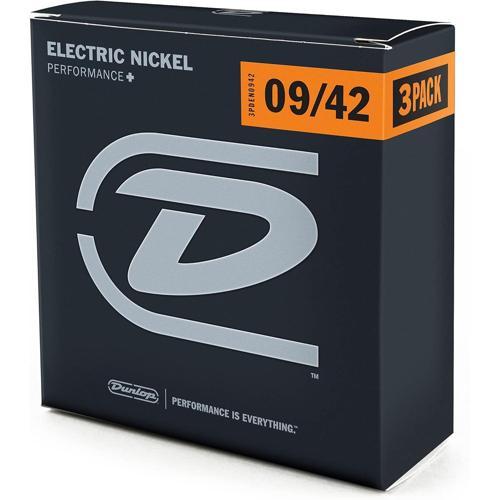 3PDEN0942 Nickel-Plated Steel Light 3'lü Paket Elektro Gitar Teli (9-42)