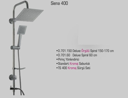 Siena 400 Tepe Duş Seti N.D.150.4