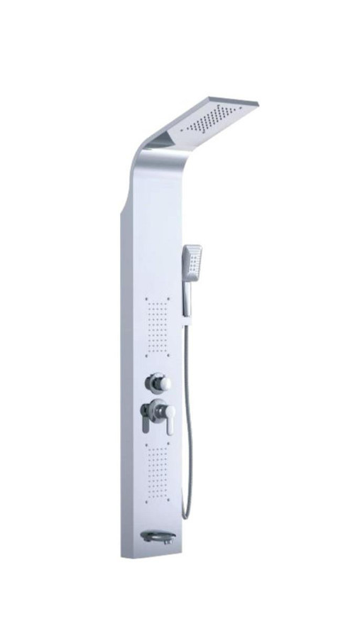 Hydro Dikey Hidromasaj Steel 04 Kuğu D.030 Krom