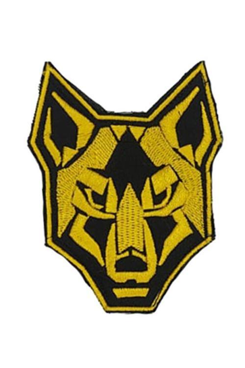 Nakış Patch - Kurt Peç SİYAH-SARI