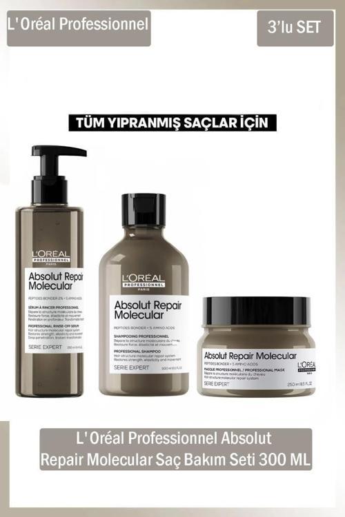 L'Oreal Professionnel Absolut Repair Molecular 300 ml Saç Bakım Seti 