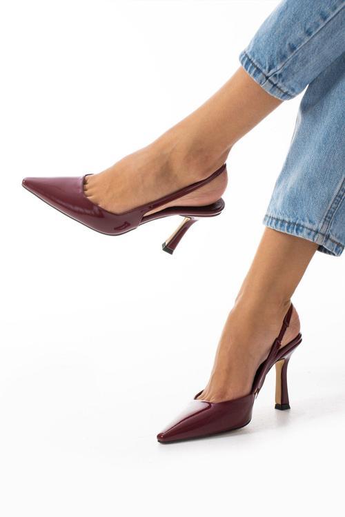 Kadın Topuklu Ayakkabı Stiletto Kolay Giyilebilir Bantlı Rahat Şık Ve Modern - 8,5 Cm