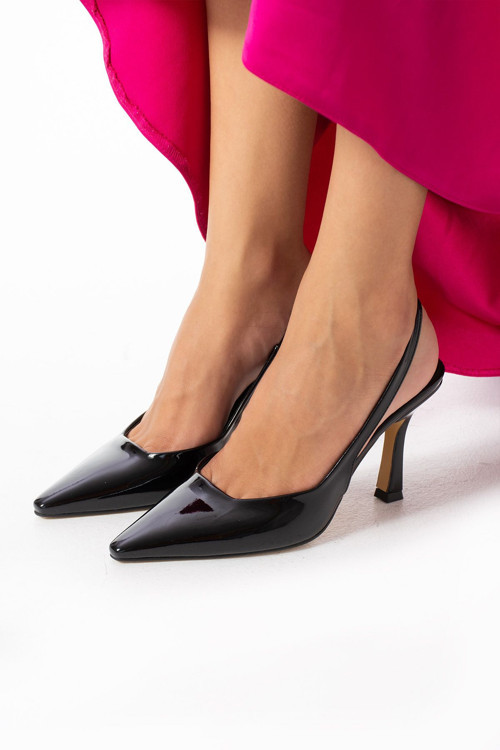 Kadın Topuklu Ayakkabı Stiletto Kolay Giyilebilir Bantlı Rahat Şık Ve Modern - 8,5 Cm