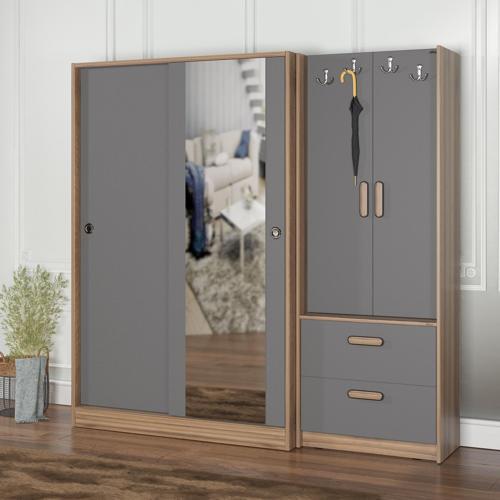 VM-300348 ANTRASİT  VESTİYER PORTMANTO