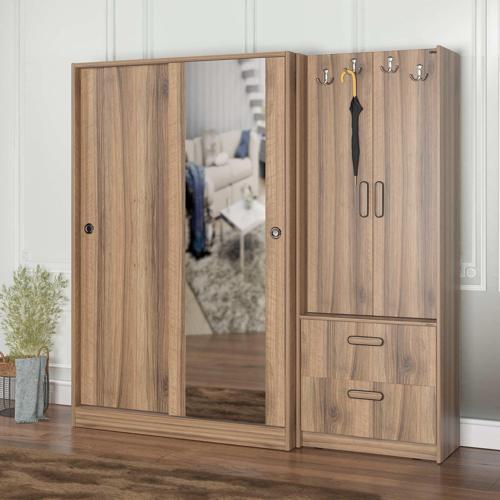 VM-300348 DORE CEVİZ VESTİYER PORTMANTO