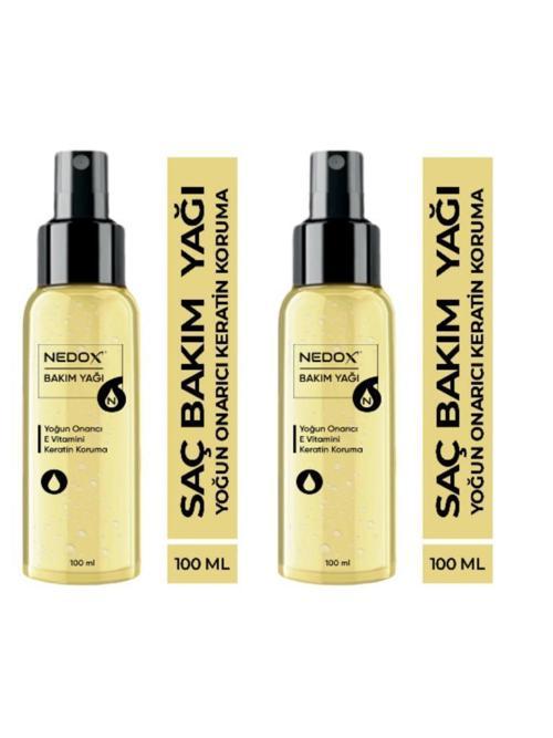 2 Adet Keratin Özlü Onarıcı E Vitaminli Saç Bakım Yağı 100 ml