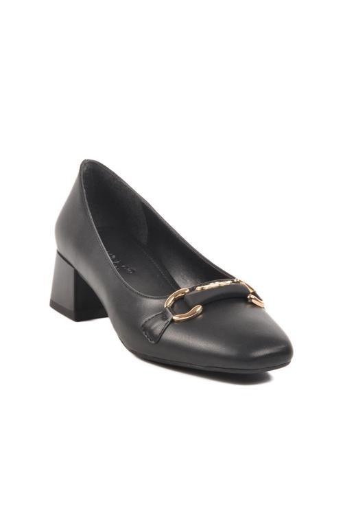 8671032 Z Siyah Kadın Günlük Topuklu Ayakkabı